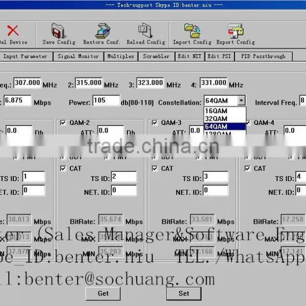 Dvb-s2 to Qam Dvb-c (8*DVB-S/S2+4*ASI In,4*DVB-C RF Out) photo-3