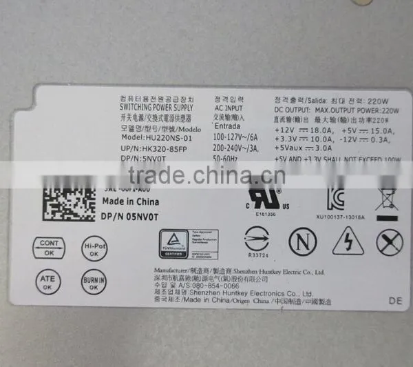 For Dell Vostro 270s Inspiron 660s 3647 HU220NS-01 HK320-85FP 220W 5NV0T 05NV0T CN-05NV0T photo-4