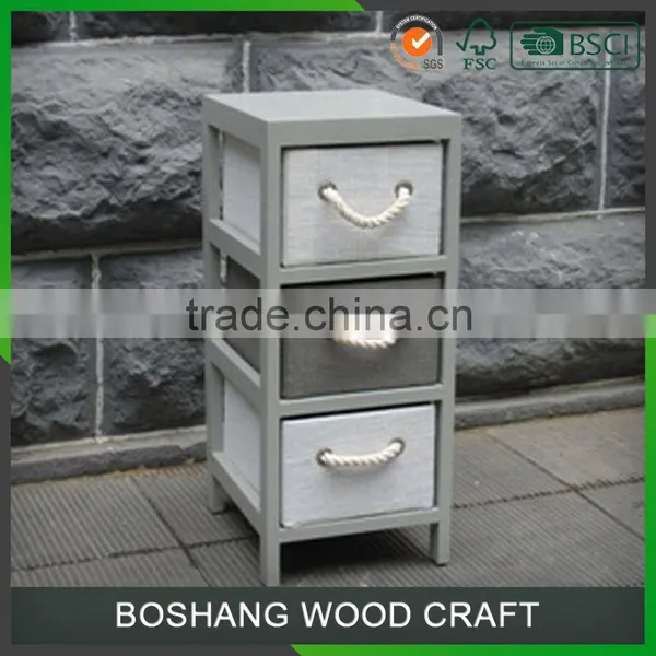 Small 3-drawer Cabinet Under Table Kids Wooden Toy Storage Cabinet Wardrobe Storage Closet photo-2
