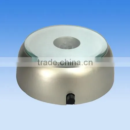 Wholesale 3d Laser Engraved Block Crystal LED Light Base For Crystal Wedding Decoration photo-4