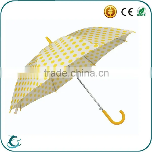 2015 New Design Girls Straight Polka Dot Umbrella