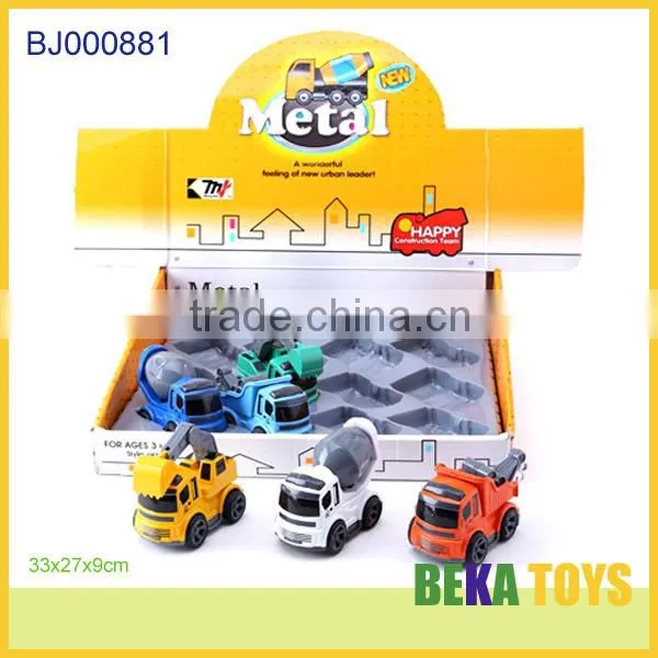 New Baby Toy Mini Metal Construction Truck Metal Diecast Concrete Mixer Truck Model