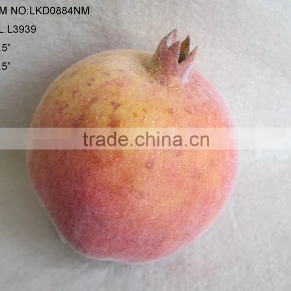 Decorative Emulation Artificial Foam Pomegranate Fruits 3.5"*4" With Emulation Sugar for Havest Home Decoration photo-2
