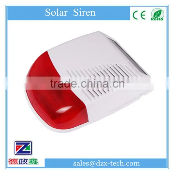 Solar Powered Outdoor Wireless Strobe Siren