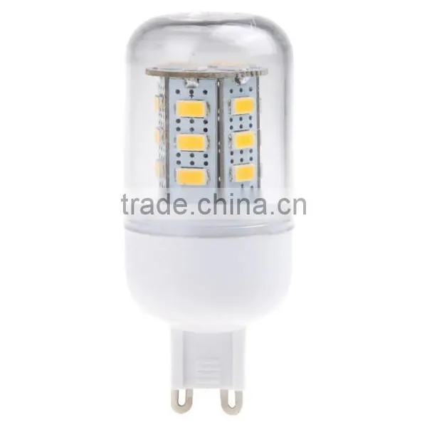 High Luminous 220V G9 Socket 12W 24 5730 SMD LED Corn Light Bulb Lamp White Light and Warm White Light photo-3