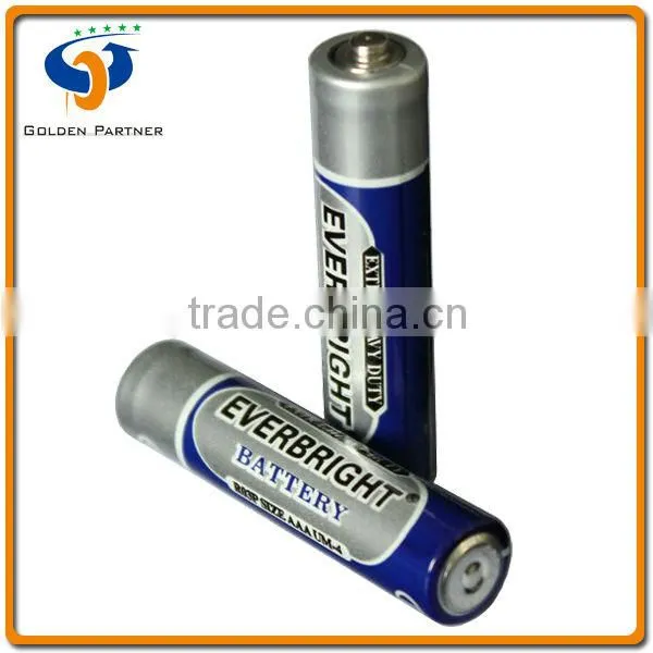 0 Hg 0 Cd Zn/MnO2 R03 1.5v Aaa Battery for Mp3 Player photo-3