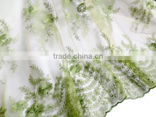Watermelon Red Popular Pattern French Lace /African Stones Net Lace Fabric/ Embroidery Lace photo-2
