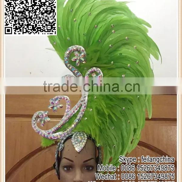 Wholesale Price Luxury Diamond Samba Carnival Headdress Headpiece photo-4