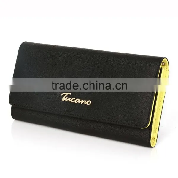 Guangzhou OEM/ODM Leather Wallet Supplier Luxury Fancy Geniune Leather Credit Card Wallet With Custom Logo photo-3