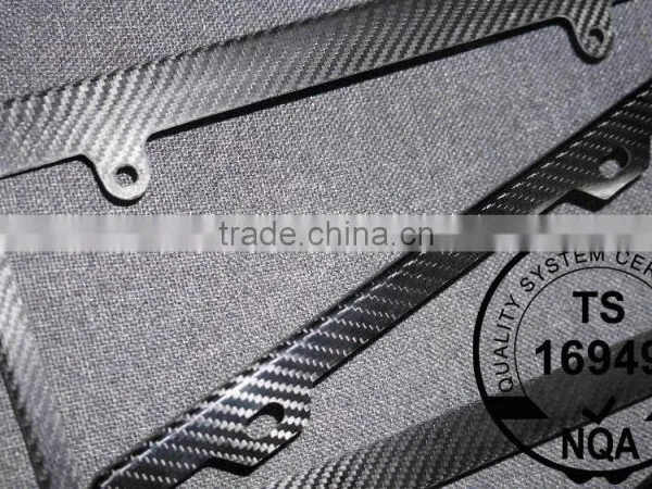 UNIVISAL CARBON FIBER License Plate Frame for USA photo-2