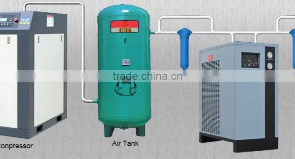 High Volume Energy Saving 10 Bar Fixed 55 kw Compressor Twin Screw photo-4