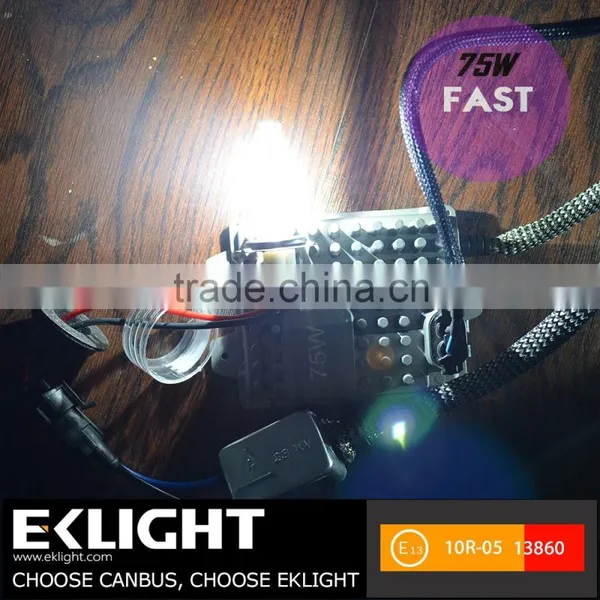 EK Q7F Special Design Super Slim Fast Start 12V 75W HID Canbus Ballast Coversion Kit photo-4