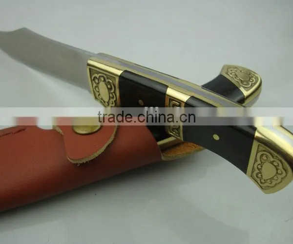 OEM Hunting Knife With Ebony/Brass Handle photo-5