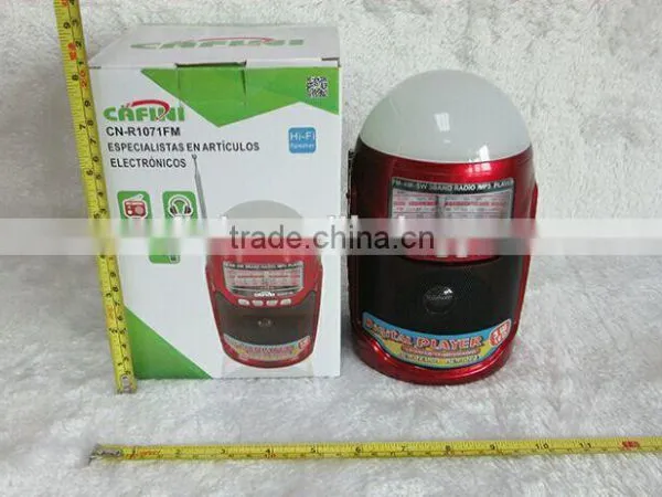 Portable Mini am fm Portable Radio With Mp3 Player, Speaker and LED Light photo-2