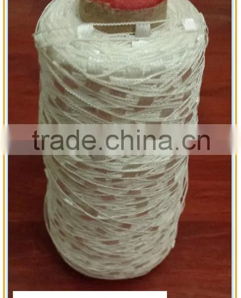 White Ladder Crochet Fancy Yarn