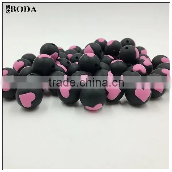 Loose Silicone Beads Heart Bead Silicone Beads photo-4