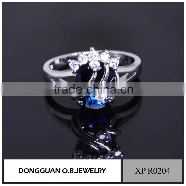 2016 the Fashionable African Jewelry Ring Pure 925 Silver Diamond Ring photo-2