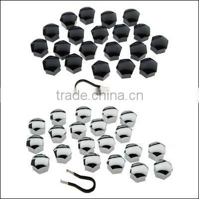Black Wheel Nut Covers