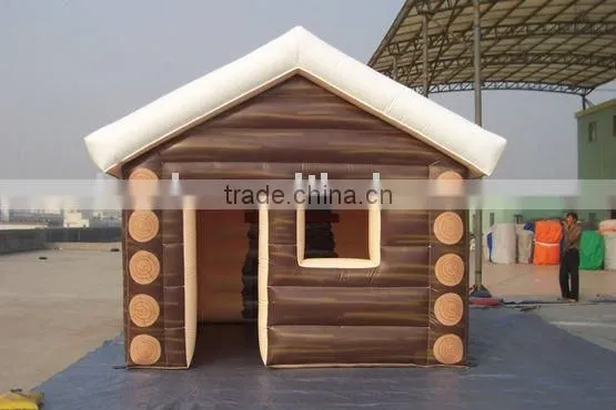 Wooden Style Inflatable House Model