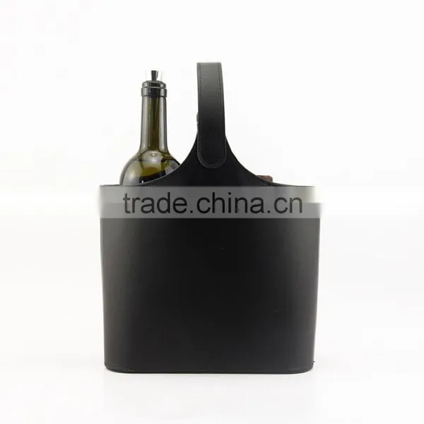 Genuine Leather Portable Wine Bag photo-3