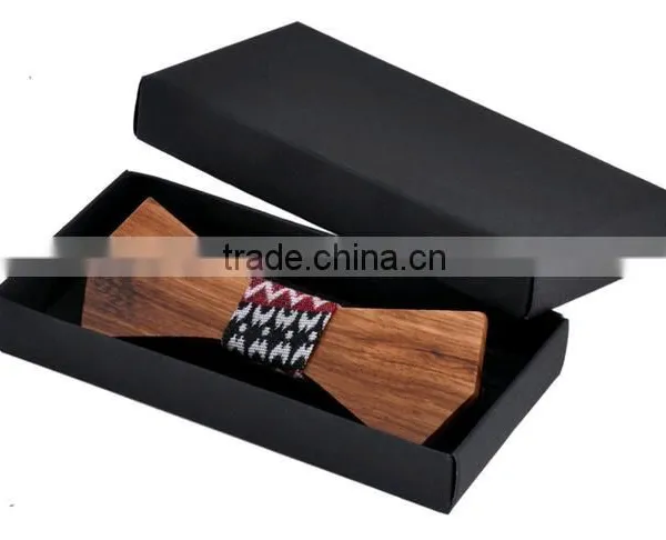 2016 Solid Good Quality Wooden Bow Tie For Men Classic Wooden Bow Ties Factory Neckwear 3D Handmade Butterfly Wood Tie photo-2