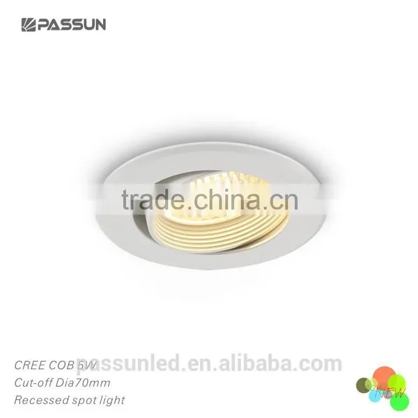 Energy Saving 5w Rotatable Led Recessed Spotlight