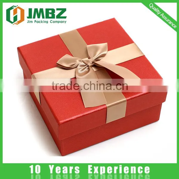 Decorative Rigid Cardboard Jewellery Packaging Box With Satin Ribbon photo-2