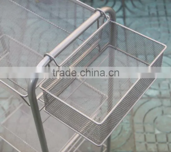 44.2*23.2*76.6cm Three Layers Metal Oil Painting Trolley With 4 Wheels photo-3