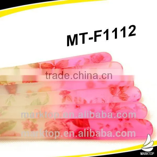 Cute Picture Print Flower Patten Glass Nail File photo-3