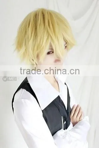 Cheap Synthetic Cosplay Wigs for Men Prices Purple Short Hair Wigs Wholesale photo-6