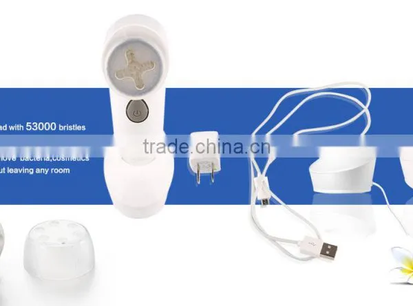 2016hot Sales!! Best Reviews Sonic Facial Cleansing Machine Portable Facial Cleansing Brush photo-4