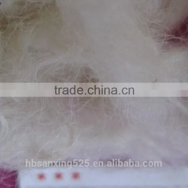 Chinese Fleece Sheep Wool, Mogolian Sheep Wool, 28-32mic&70-110mm, Raw White Color photo-4