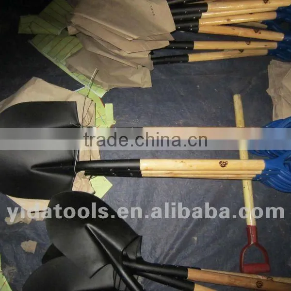 HOT SALE S518 Steel Shovel With Hardwood Handle