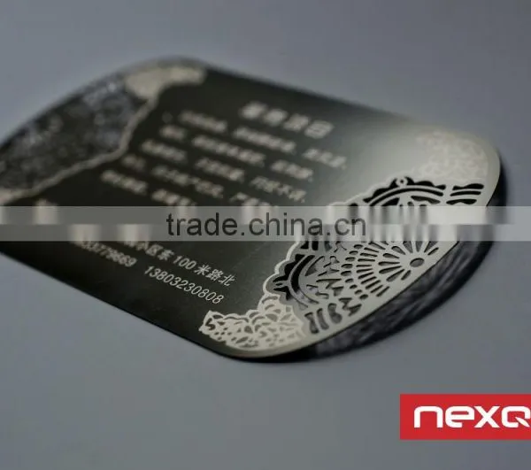 Metal Golden Stainless Steel Member Card photo-4