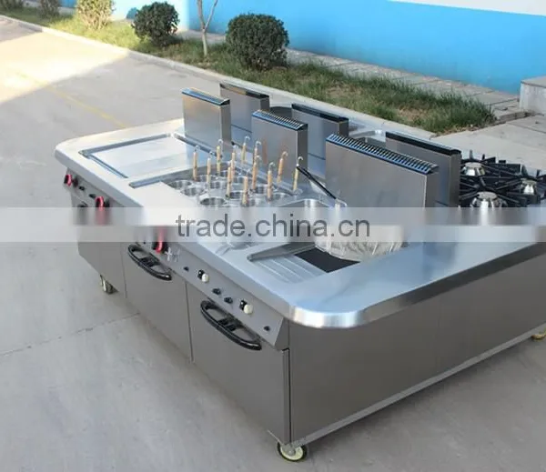 Restaurant Hotel Kitchen 4 Burner Gas Cooking Range With Oven photo-4