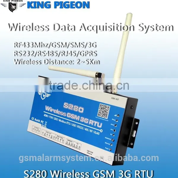 Modbus Tcp to Rtu Converter Modbus Rtu Over Tcp Industrial Automation Companies in China Wireless GSM 3G RTU King Pigeon S280 photo-3