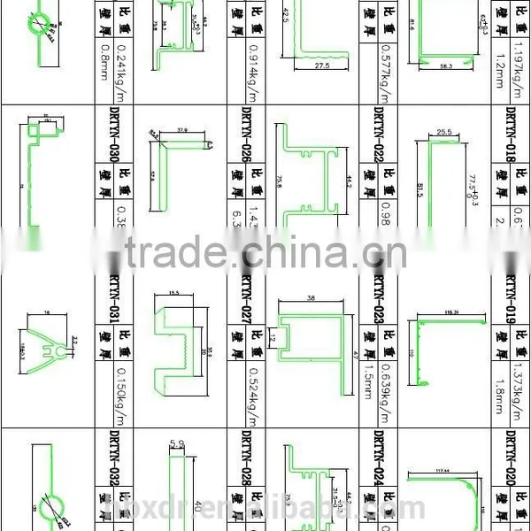 2014 Hot Order ! Anodized Aluminium Profile for Solar Frame by Drawings and Fixed Fitting With Mill Finished Aluminium Corner photo-5