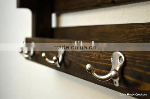 Rustic Wooden Wall Shelf photo-4