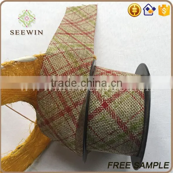 Wholesale Polyester Linen Ribbon Square Fabric photo-3