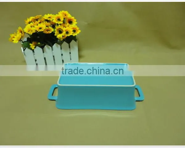 2014 Daily Use Porcelain Ceramic Bakeware With Two Handle photo-3