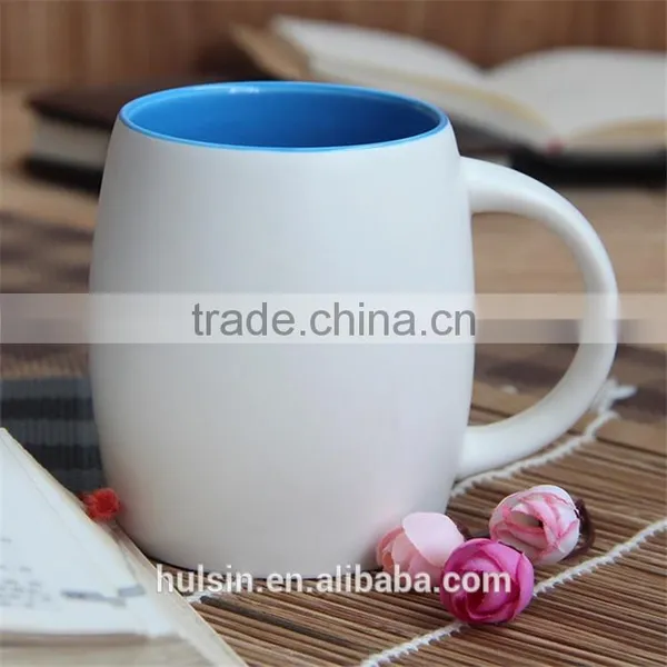 Promotional Matt Ceramic Mug With Customized Logo, Solid Color Glazed Cheap Mug photo-4