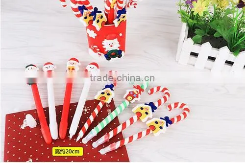Cheap Lovely Christmas Gift Craft Pen Santa Claus Ballpoint Pen For Christmas Decoration photo-2