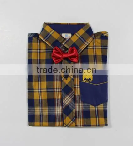 2016 New Design Boy's Shirt /100% Cotton Paid Embroidered Shirt photo-3
