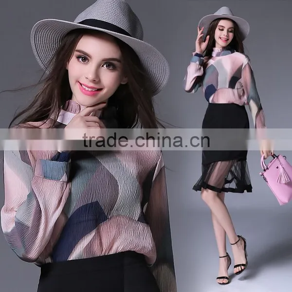 Newest Preppy Style Women Formal Office Dress Reglan Sleeve Color Combination Office Dress photo-3