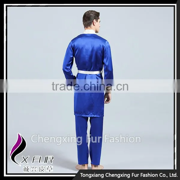 CXLLSP01Z Sexy Silk Pajamas Set Night Robe Homewear Sleepwear photo-4