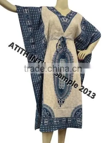 100% Polyester Printed Beachwear Kaftan photo-3