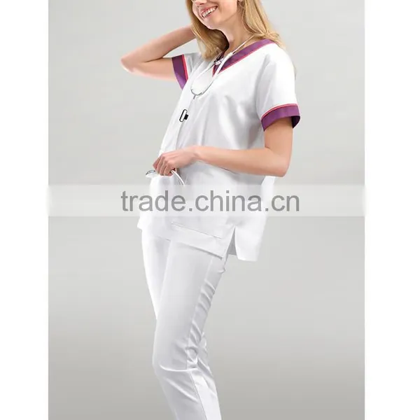 OEM/ODM Fashion Design Medical Suit Lab Coat Hospital Slim Fit Medical Scrub Uniforms photo-3