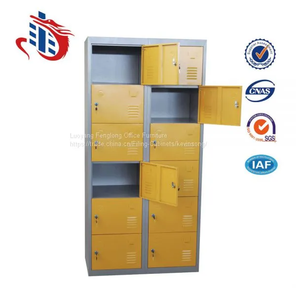 Steel Almirah Designs 12 Door Public Clothes Storage Locker photo-2