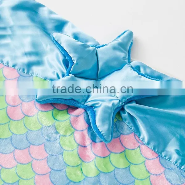 ShiJ Tails Mermaid Blanket For Kids (Blue) photo-3
