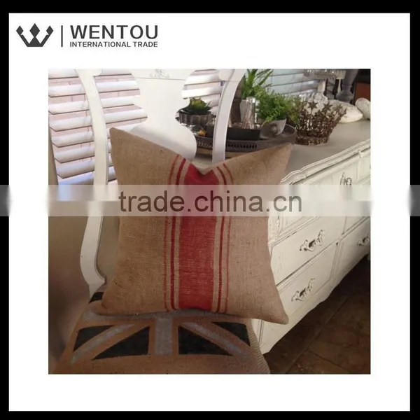 Wholesale Home Decor Burlap Pillow Cover photo-6